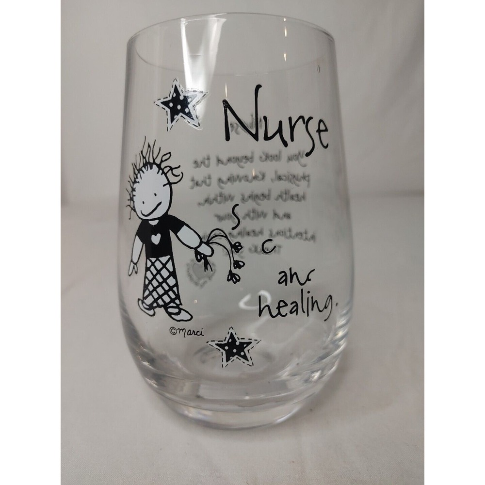 CHOIL - Wine Glass Stemless Glass‎ Healing Nurse  - Glass - Drinkware